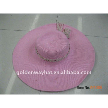 Flat brim women sun hats